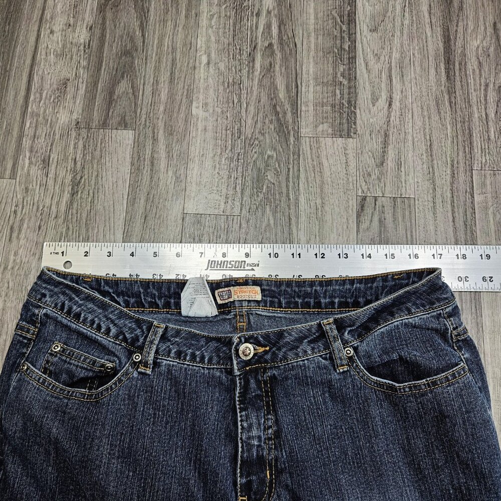 Faded Glory High Rise Stretch‎ Bootcut Jeans Womens 18W Blue Med Wash Denim - Picture 8 of 12
